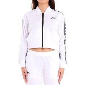 Kappa 222 Banda Asber White Crop Jacket